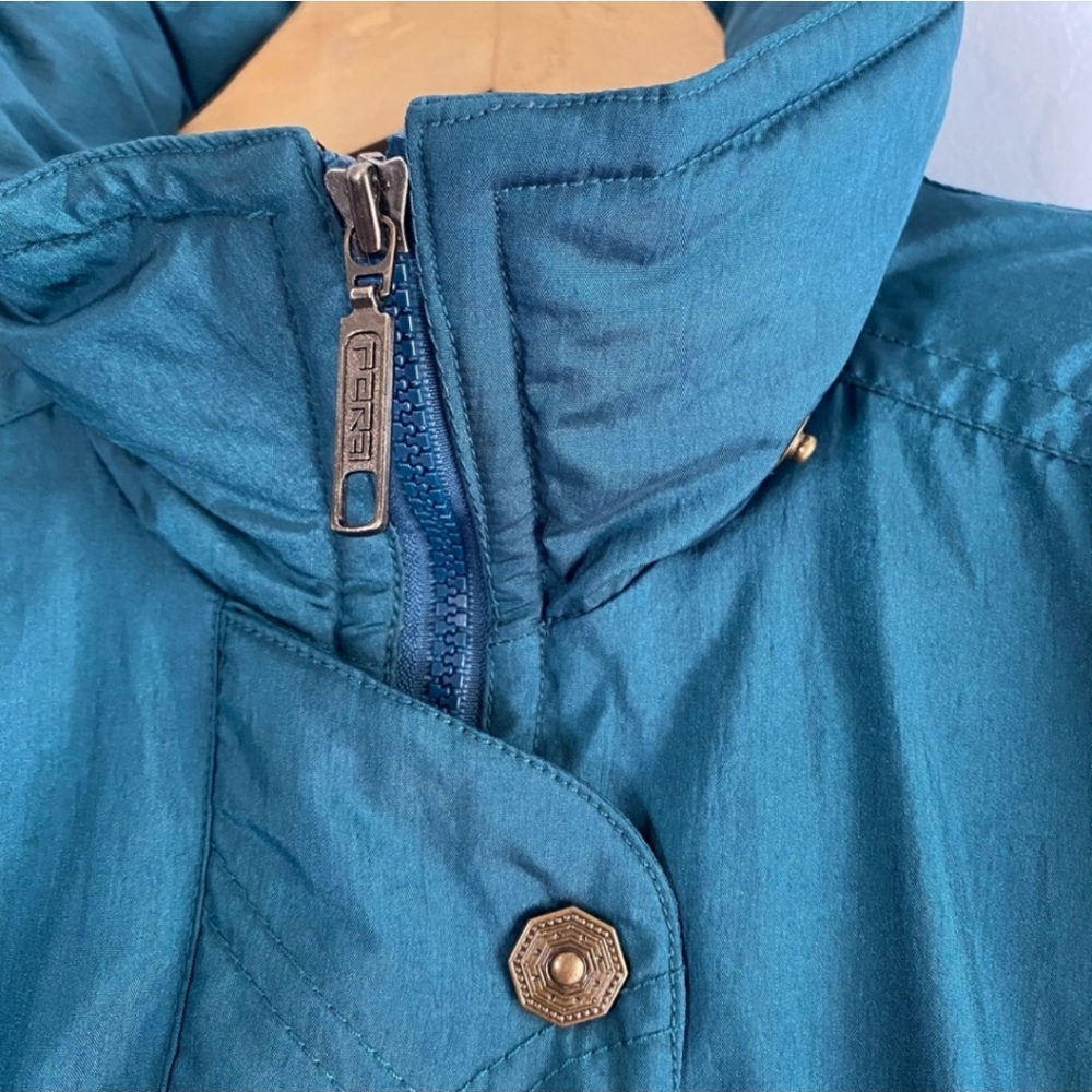 FERA Teal Green SkiwearJacket Women Size 12 - Picture 6 of 12